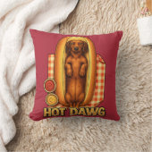 Hot Dawg Funny Dachshund Hot Dog Parody Cute Dog  クッション (ブランケット)