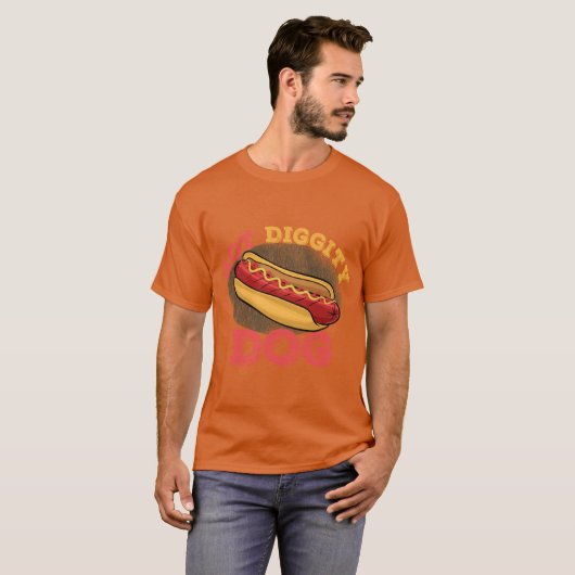 Hot Diggity Dog gift Tシャツ (正面フル)