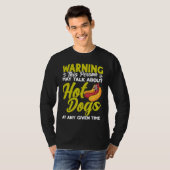 Hot Dog Adult Humor Talk About Hot Dogs Tシャツ (正面フル)