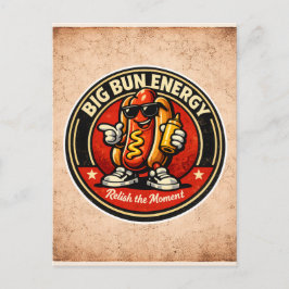 Hot Dog - Big Bun Energy - Foodie Fiends ポストカード