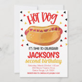 Hot Dog Birthday Party Invite 招待状 (正面)