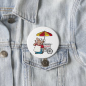 Hot Dog Cart Vendor Street Food Seller 缶バッジ (インサイチュ)