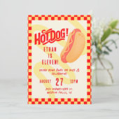Hot Dog! Cook out themed, Any age birthday  招待状 (スタンド正面)