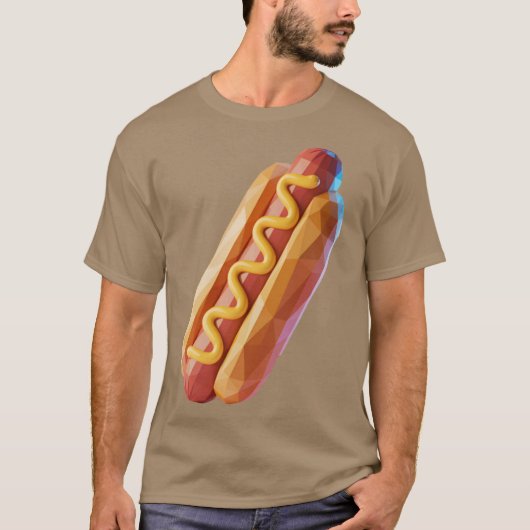 Hot Dog Cool Fastfood Logo Tシャツ (正面)
