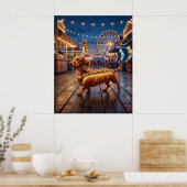 Hot Dog Dachshund ポスター (キッチン)