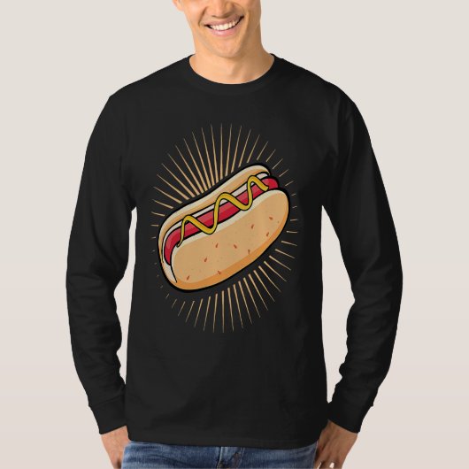 hot dog for for fans of wiener tシャツ (正面)