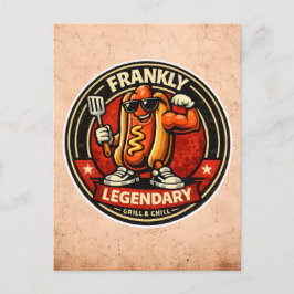 Hot Dog - Frankly Legendary - Foodie Fiends ポストカード