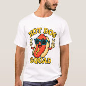 Hot Dog Squad Hot Dog Stand Team Hotdog Crew Tシャツ (正面)