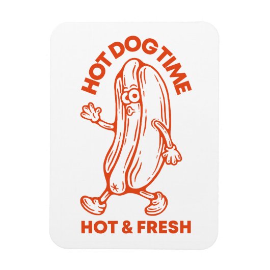 Hot Dog Time マグネット (縦)