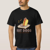 Hot Dogg – Droppin’ Beats, Not Buns Funny Tee Tシャツ (正面)