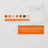 HOT DOGSのお客様へのモダン感謝（正方形） ロイヤリティカード (正面/裏面)