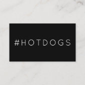 #HOT DOGSハッシュタグロイヤリティパンチカード ロイヤリティカード (正面)