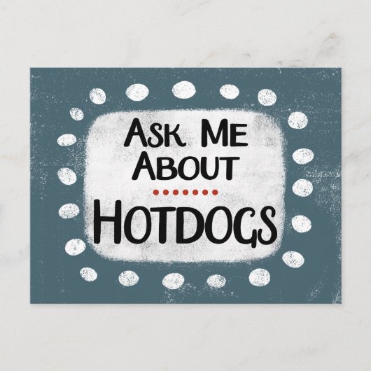 Hot Dogs頼はがき ポストカード (正面)