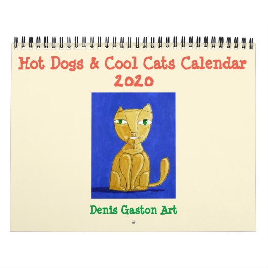 Hot Dogs & クール Catsカレンダー2020 カレンダー (カバー)
