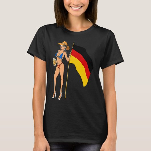 Hot Fan Girl Germany Tシャツ (正面)