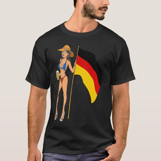Hot Fan Girl Germany Tシャツ (正面)