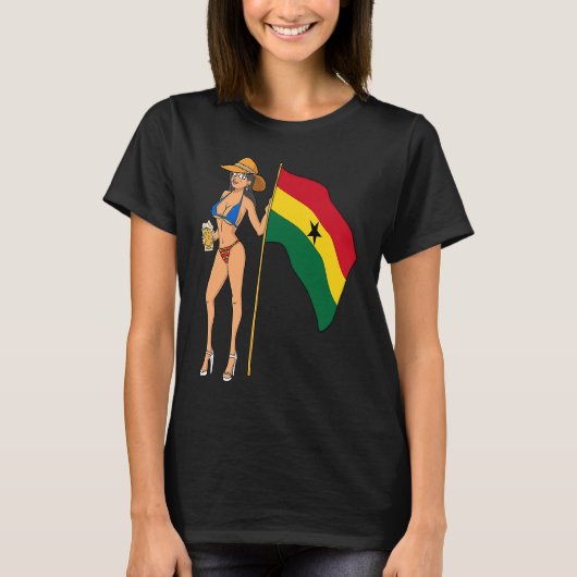 Hot Fan Girl Ghana Tシャツ (正面)