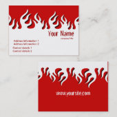 Hot Flamazeeプロファイルカード 名刺 (正面/裏面)