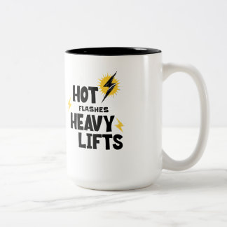Hot Flashes. Heavy Lifts Coffee ツートーンマグカップ