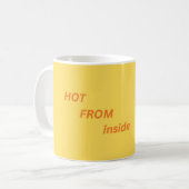Hot from Inside Mug コーヒーマグカップ (正面左)