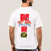 HOT GIRL JMT PARISメンズベーシックTシャツ Tシャツ (裏面)