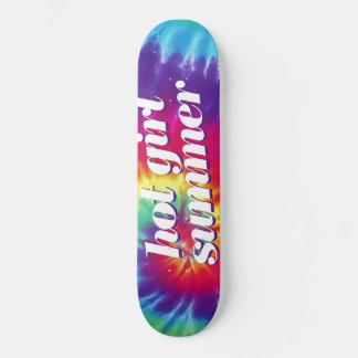 Hot Girl Summer Pink Blue Tie Dye Skateboard スケートボード