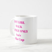 Hot Girl Walk Energy Mug コーヒーマグカップ (正面左)