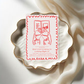 Hot Girls Read Books Literary Birthday Party 招待状