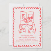 Hot Girls Read Books Literary Bridal Shower 招待状 (正面)