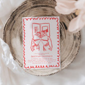 Hot Girls Read Books Literary Bridal Shower 招待状