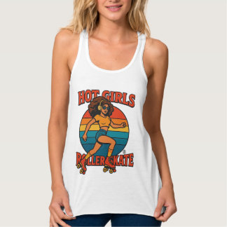 Hot Girls Roller Skate Shirt タンクトップ