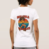 Hot Girls Roller Skate Shirt Tシャツ (裏面)