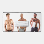 Hot Guys Muscle Studs Shirtless Men Hunks デスクマット (キーボード&マウス)