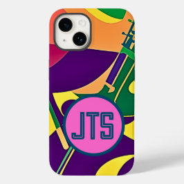 Hot Jazz、Monogram iPhoneケーカスタマイズス付き Case-Mate iPhone 14ケース
