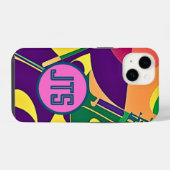 Hot Jazz、Monogram iPhoneケーカスタマイズス付き iPhoneケース (裏面横)
