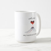 Hot Lava/U Magma Life Complete - Cute Geology Pun コーヒーマグカップ (正面右)