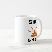 Hot Mess Express | 面白い蒸気の山 クラシックマグ コーヒーマグカップ (正面右)