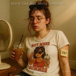 Hot Mess Summer T-Shirt – Funky Indie Chaos Tee Tシャツ