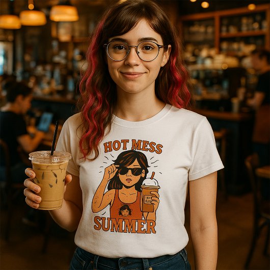 Hot Mess Summer T-Shirt – Funky Indie Chaos Tee Tシャツ