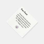 Hot Minute Fun Fact Cocktail スタンダードカクテルナプキン (角)