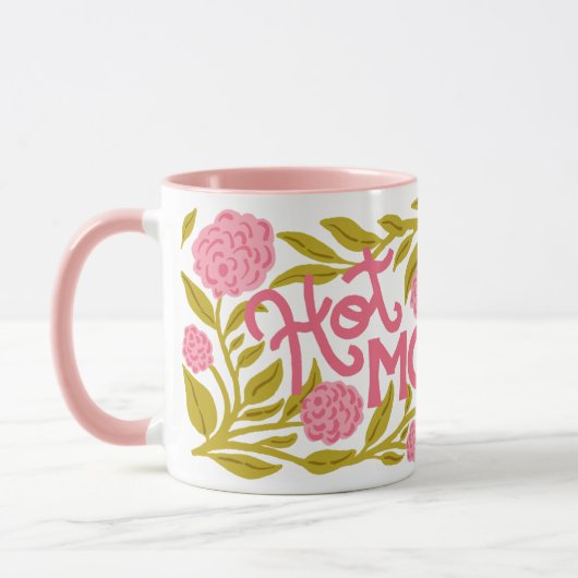 Hot Momma Mother's Day 11 oz Mug マグカップ (左)