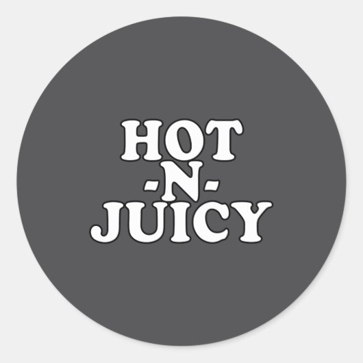 Hot N Juicy  ラウンドシール (正面)