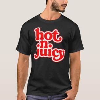 Hot N Juicy 70sハンバーガーチーズバーガーファーストフード2 Tシャツ