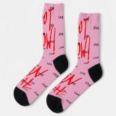 HOT NOW PINK with LOVE ソックス (左)