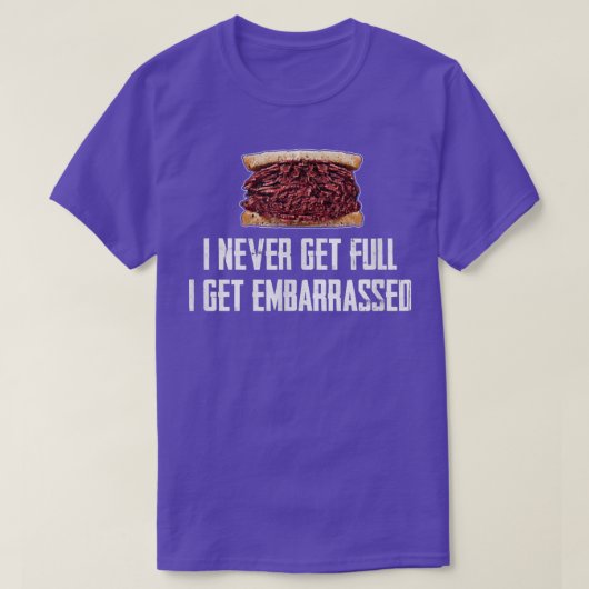Hot Pastrami Eat Full Stomach X Large Portion Dogg Tシャツ (デザイン正面)
