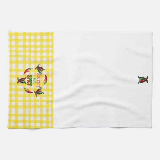 Hot Pepper cute sassy  キッチンタオル (横)