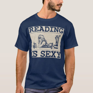Hot Pin Up Girl Comic Book Vintage Reading Is Sey  Tシャツ