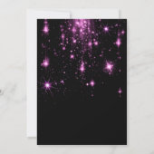 Hot Pink Alcohol Ink Galantine's Day Invitation (裏面)