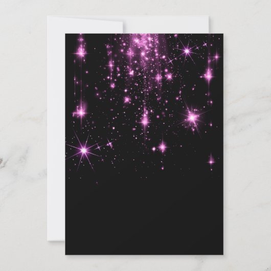 Hot Pink Alcohol Ink Galantine's Day Invitation (裏面)