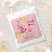 Hot Pink And Bumble Bee A Sweet Little Bee フェイバーバッグ (クリップ留めされた状態)